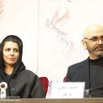 حبیب رضایی و لیلا حاتمی در نشست فیلم بمب