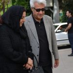 تهمینه میلانی و محمد نیک بین در مراسم سوم ناصر چشم آذر