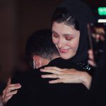 فرشته حسینی و نوید محمدزاده در اختتامیه جشنواره فیلم فجر