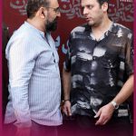 مهران احمدی و پدرام شریفی در اکران مردمی بی صدا حلزون