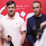 یحیی گل محمدی و کریم باقری در افتتاحیه فیلم بانک زده ها