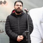 حامد همایون در خاکسپاری حمید هیراد
