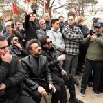حسین رفیعی و راغب در خاکسپاری حمید هیراد