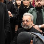 بابک صحرایی در خاکسپاری حمید هیراد