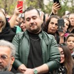 بابک صحرایی امیرمیلاد نیک زاد در خاکسپاری حمید هیراد